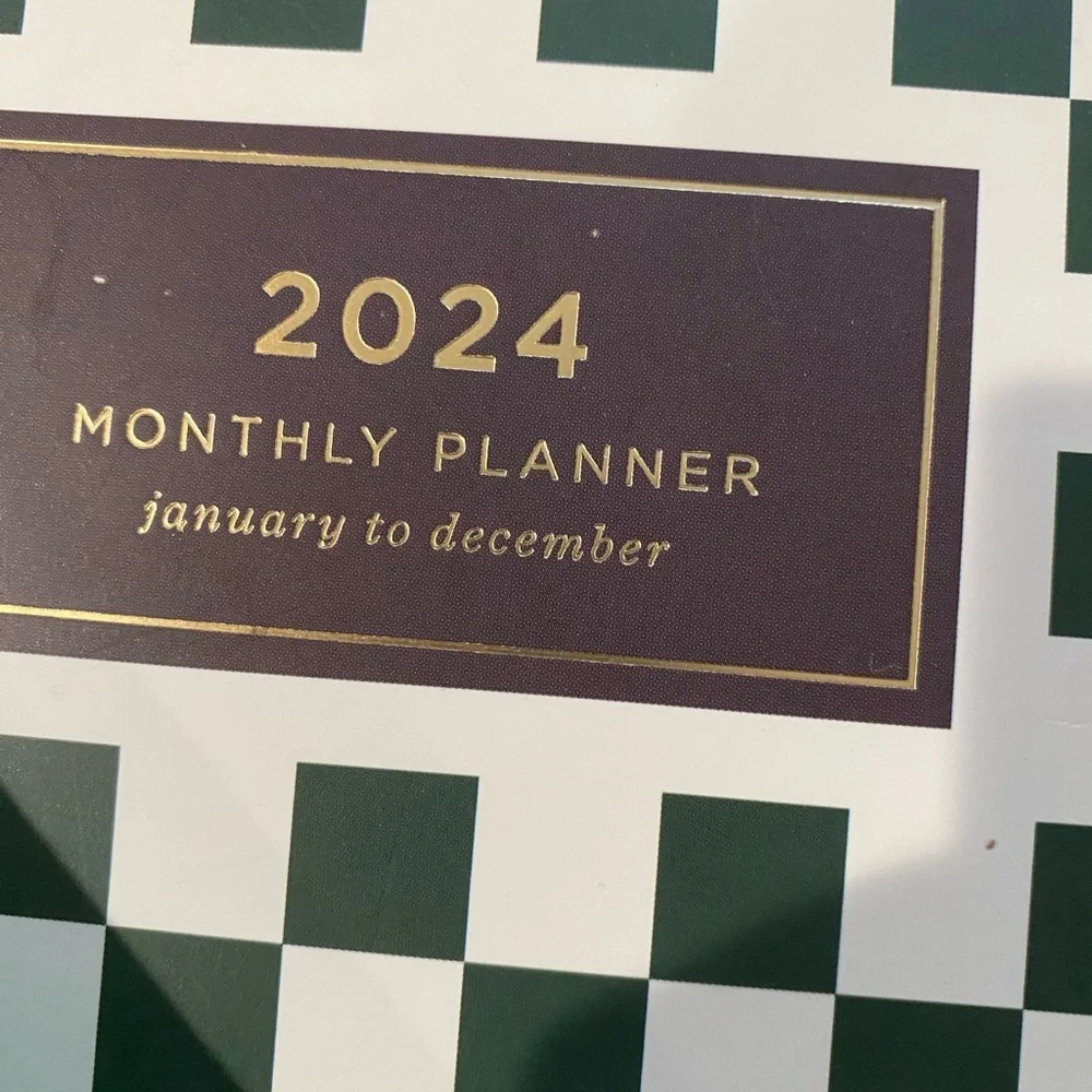 Cute and classy KATE SPADE pen/pencil set w/checkerboard 2024 notebook! See pic: